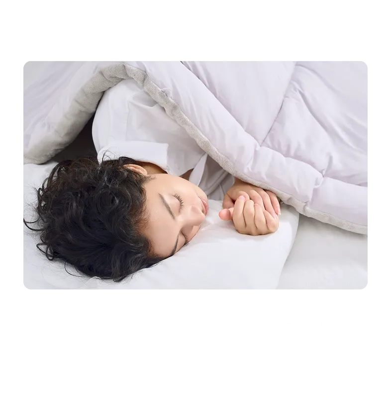 毛布を一体化 寝てる間に毛布がズレる心配もありません。